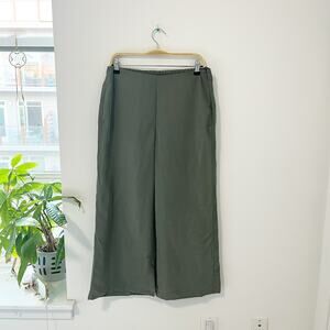 NEW J. Jill Green Caraway Wearever Woven Trouser Pants Size Small